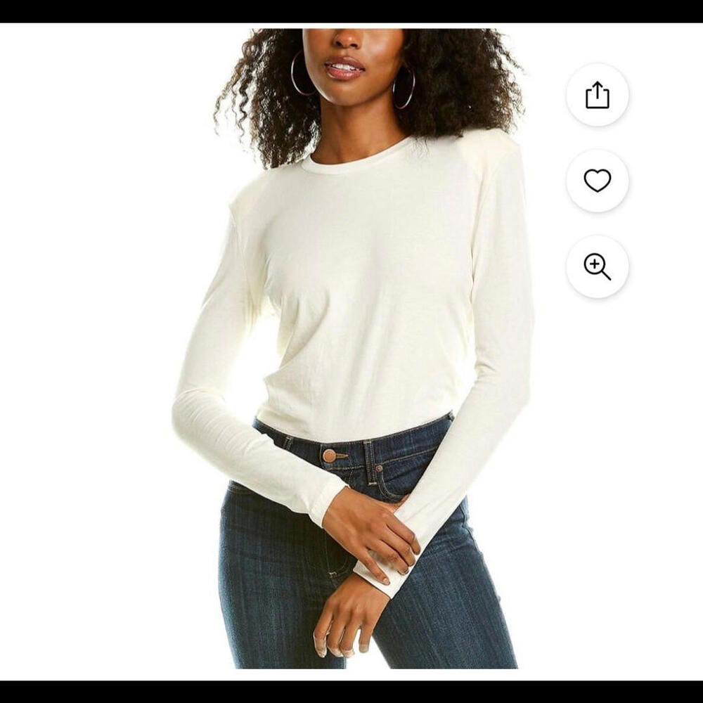 Danielle Bernstein Open Back Bodysuit Women's Long Sleeve White Size Large